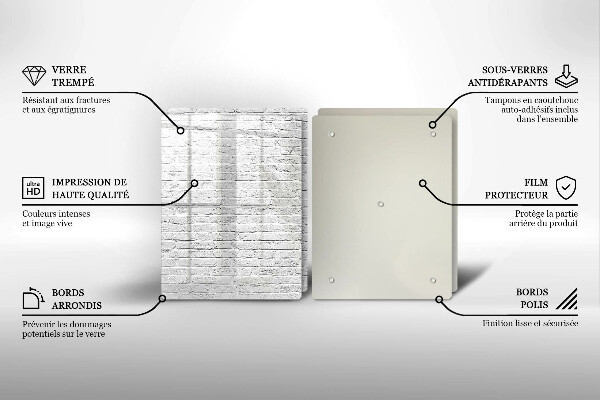 Placă sticla protectie aragaz Perete de cărămidă