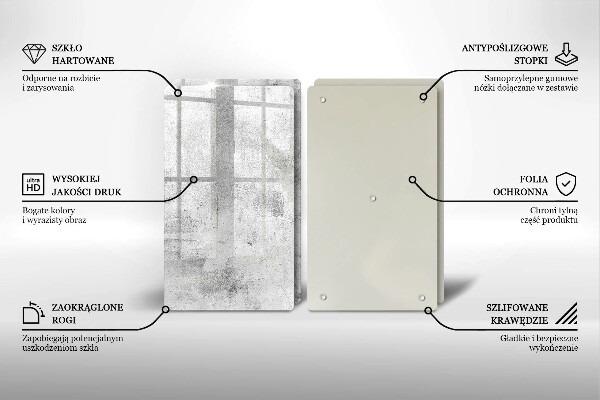 Placă din sticla protectie perete Textura de beton