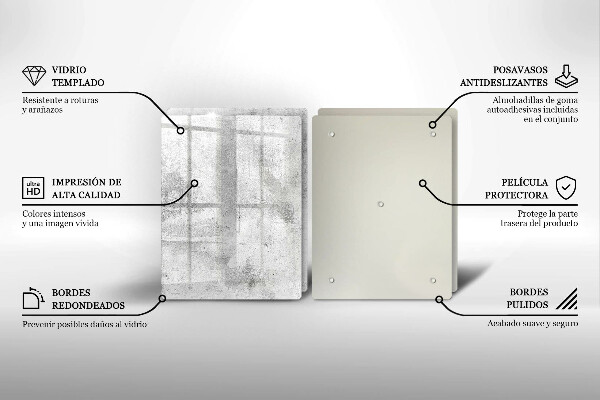 Placă din sticla protectie perete Textura de beton