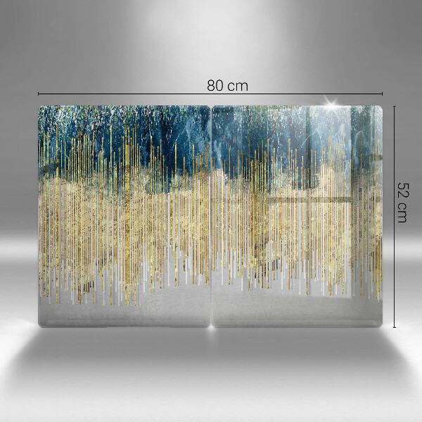 Placă din sticla protectie perete Abstracția designerului