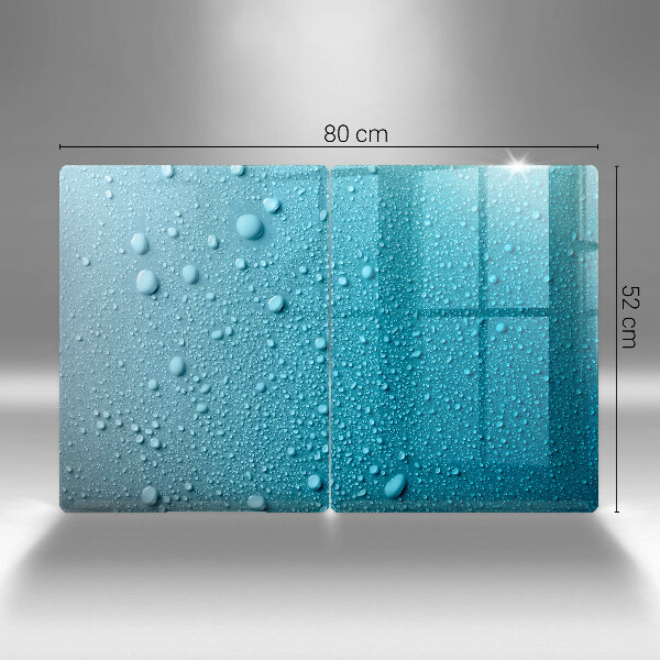 Placă din sticla protectie perete Picaturi de apa