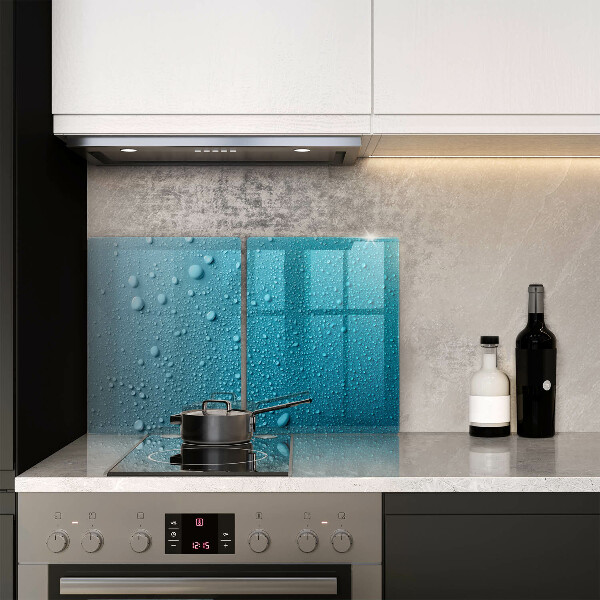 Placă din sticla protectie perete Picaturi de apa