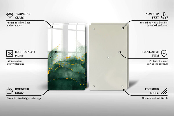 Placă sticla protectie aragaz Natura abstractă