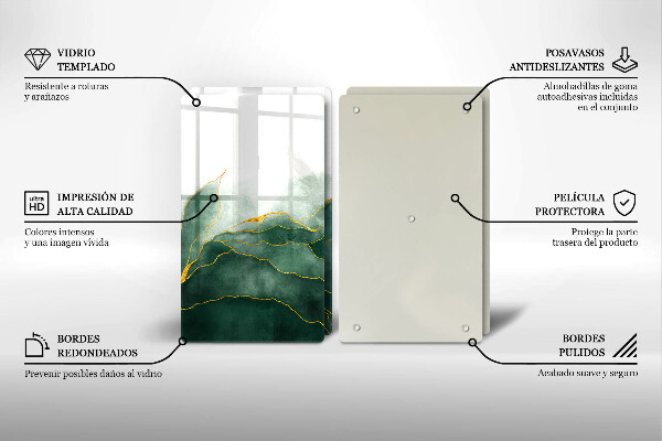 Placă sticla protectie aragaz Natura abstractă