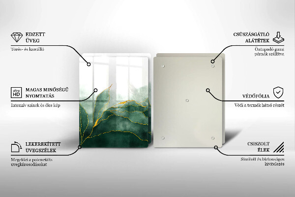 Placă sticla protectie aragaz Natura abstractă