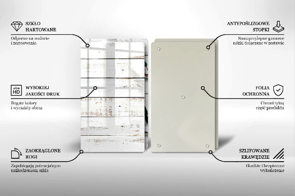 Placă sticla protectie aragaz Scânduri și frunze vechi