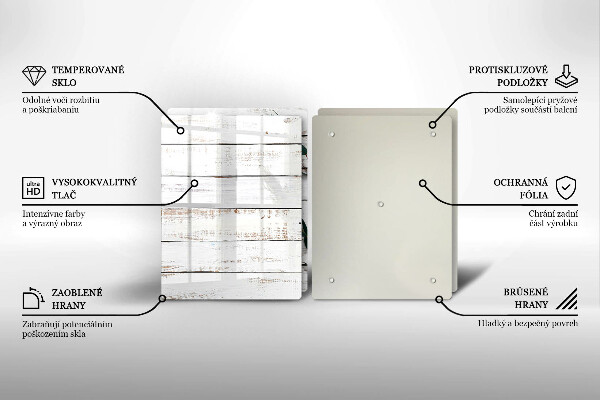 Placă sticla protectie aragaz Scânduri și frunze vechi