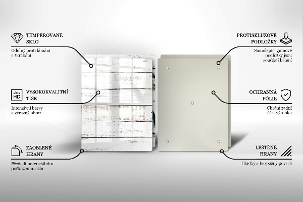 Placă sticla protectie aragaz Scânduri și frunze vechi
