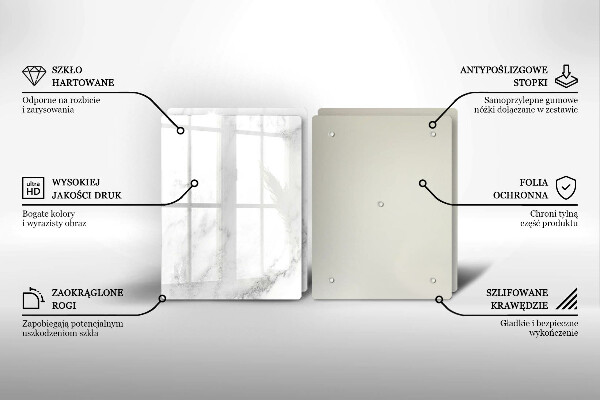 Placă sticla protectie aragaz Marmură modernă