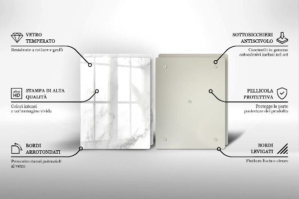Placă sticla protectie aragaz Marmură modernă