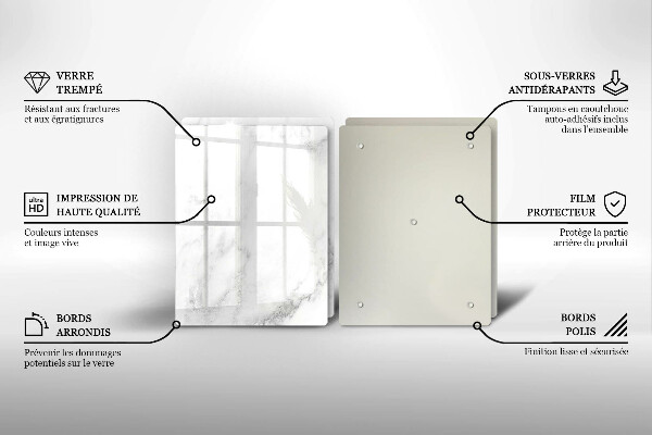 Placă sticla protectie aragaz Marmură modernă