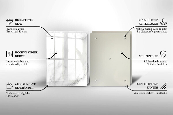 Placă sticla protectie aragaz Marmură modernă