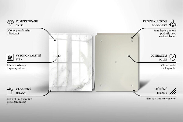 Placă sticla protectie aragaz Marmură modernă