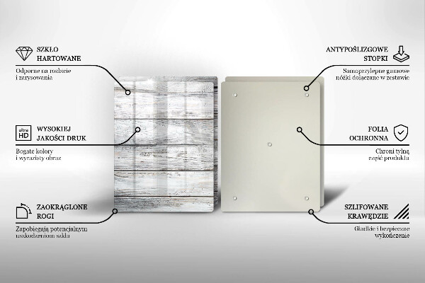 Placă sticla protectie aragaz Scânduri de lemn strălucitoare
