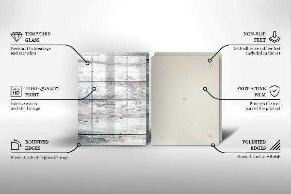 Placă sticla protectie aragaz Scânduri de lemn strălucitoare