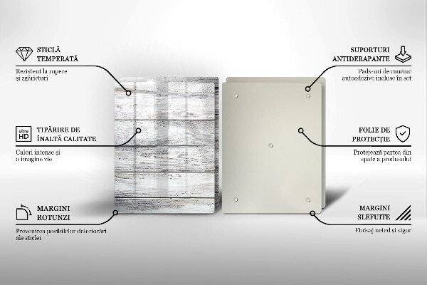 Placă sticla protectie aragaz Scânduri de lemn strălucitoare
