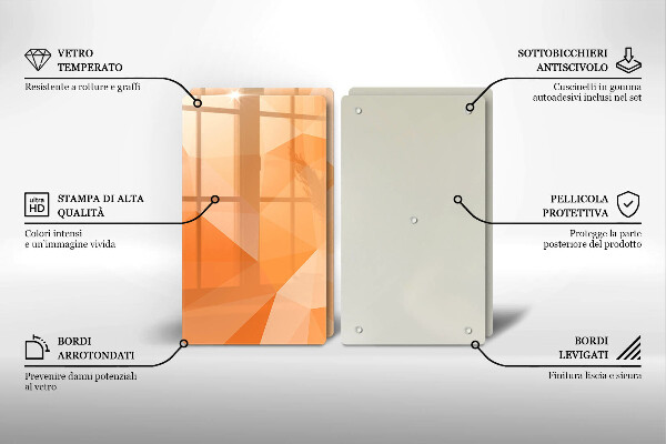 Placă sticla protectie aragaz Fundal geometric