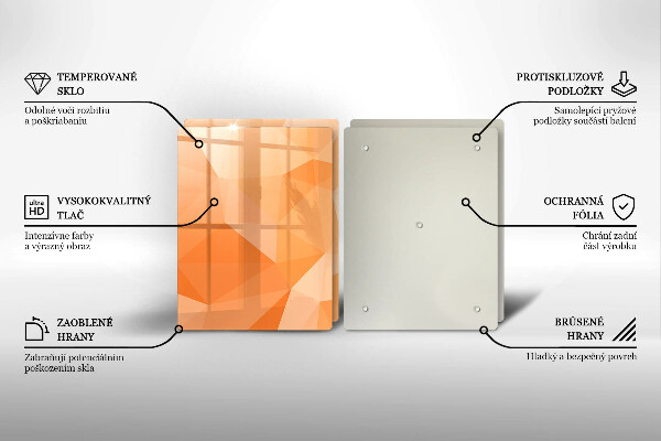Placă sticla protectie aragaz Fundal geometric