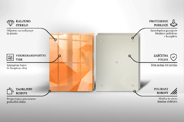 Placă sticla protectie aragaz Fundal geometric