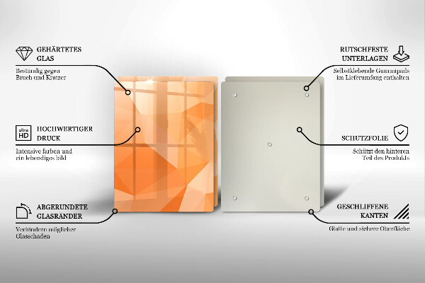Placă sticla protectie aragaz Fundal geometric