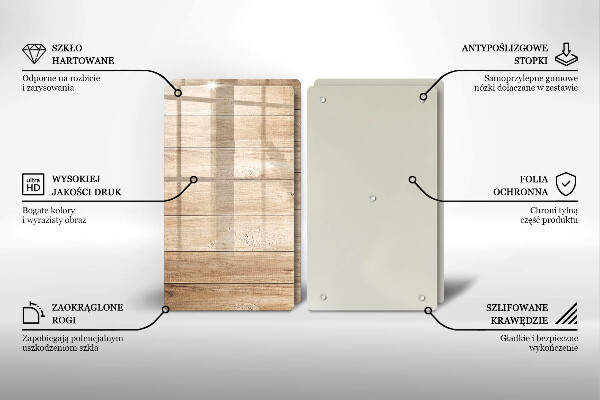 Placă sticla protectie aragaz Scanduri de lemn