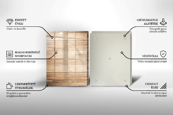 Placă sticla protectie aragaz Scanduri de lemn