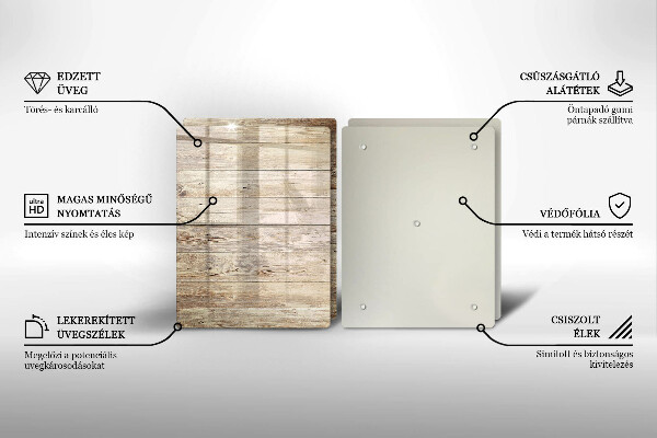 Placă sticla protectie aragaz Scanduri de lemn
