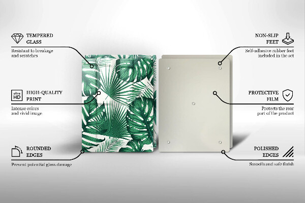 Placă sticla protectie aragaz Monstera pleacă