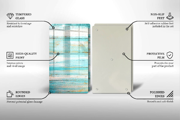 Placă sticla protectie aragaz Scânduri de lemn de epocă