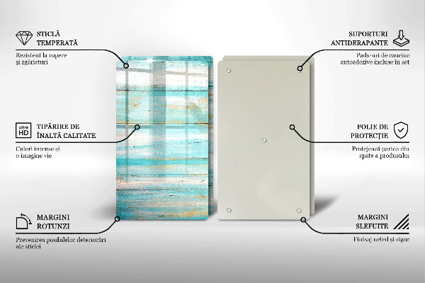 Placă sticla protectie aragaz Scânduri de lemn de epocă