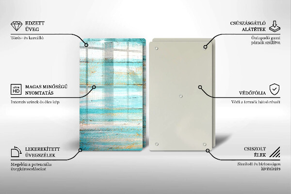 Placă sticla protectie aragaz Scânduri de lemn de epocă