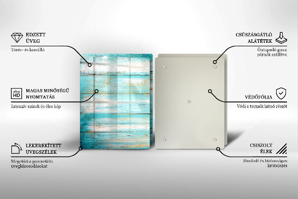 Placă sticla protectie aragaz Scânduri de lemn de epocă