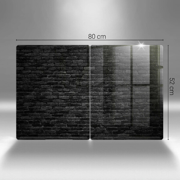 Placă sticla protectie aragaz Perete zid de cărămidă