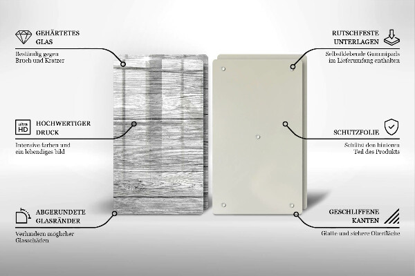 Placă sticla protectie aragaz Scânduri vechi de lemn