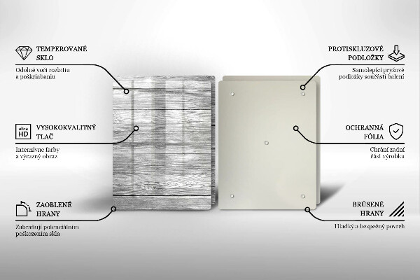 Placă sticla protectie aragaz Scânduri vechi de lemn