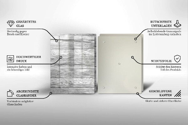 Placă sticla protectie aragaz Scânduri vechi de lemn