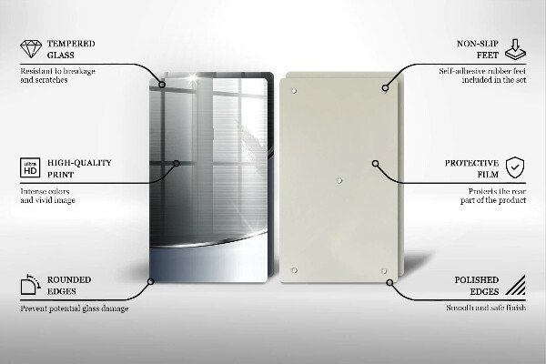 Placă sticla protectie aragaz Model de abstractizare din metal