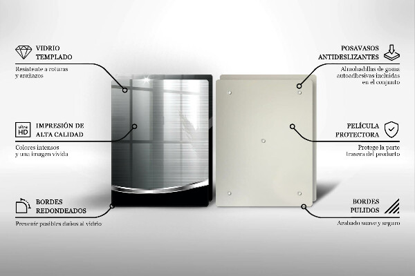 Placă sticla protectie aragaz Abstracție cu metal