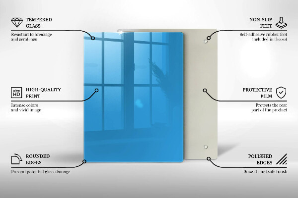 Placă protecție plita Culoarea albastra