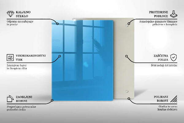 Placă protecție plita Culoarea albastra