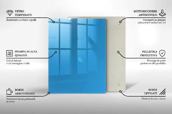 Placă protecție plita Culoarea albastra