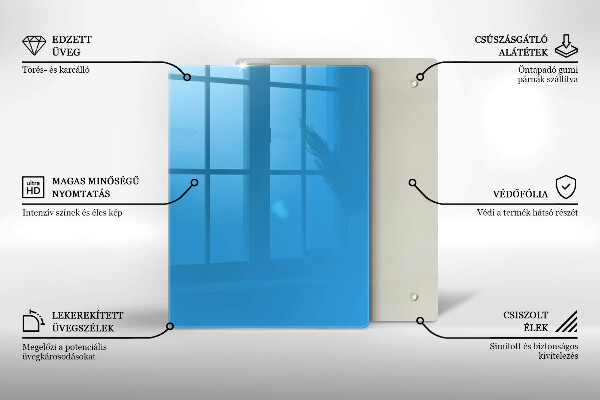 Placă protecție plita Culoarea albastra