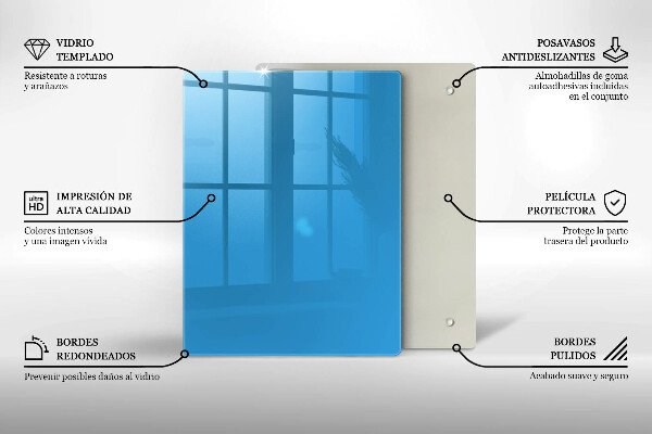 Placă protecție plita Culoarea albastra