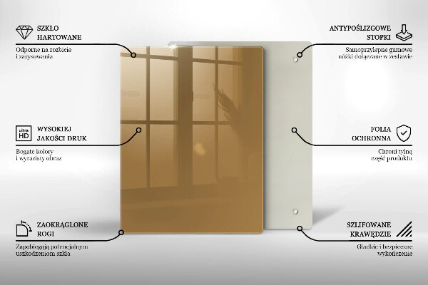 Placă protecție plita Culoare bej