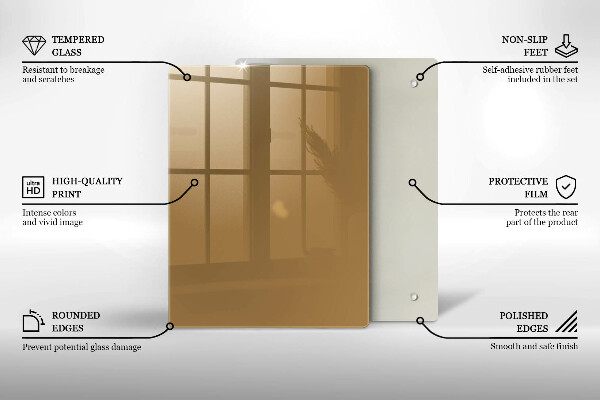 Placă protecție plita Culoare bej