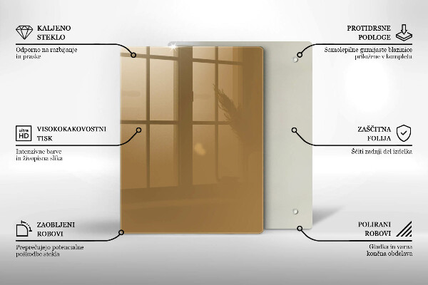 Placă protecție plita Culoare bej