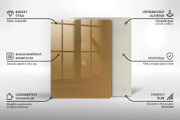 Placă protecție plita Culoare bej