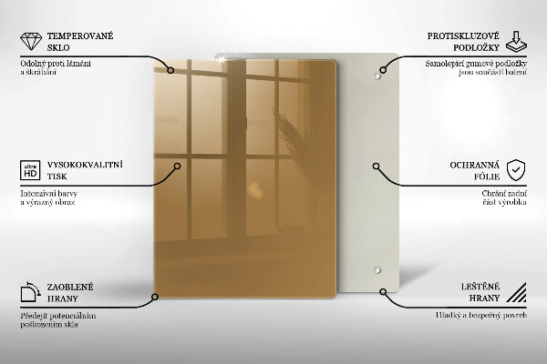 Placă protecție plita Culoare bej