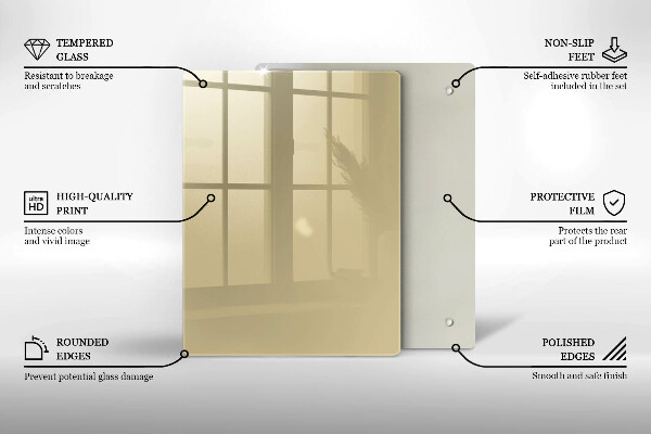 Placă protecție plita Culoare bej