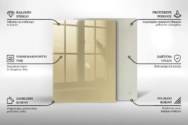 Placă protecție plita Culoare bej